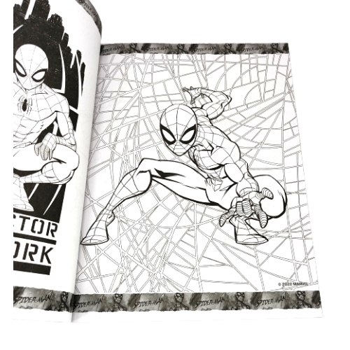 KOLOROWANKA MARVEL MEGA COLOR Z NAKLEJKAMI SPIDER-MAN VENOM SPIDER-VERSE