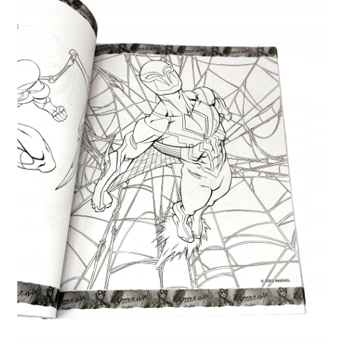 KOLOROWANKA MARVEL MEGA COLOR Z NAKLEJKAMI SPIDER-MAN VENOM SPIDER-VERSE