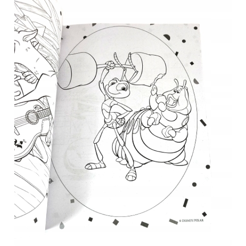 KOLOROWANKA PIXAR MEGA COLOR Z NAKLEJKAMI GDZIE JEST NEMO AUTA TOY STORY