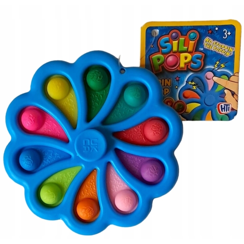 SPINNER POP IT FIDGET 2w1 ZABAWKA ZRĘCZNOŚCIOWA ANTYSTRESOWA FIOLETOWA