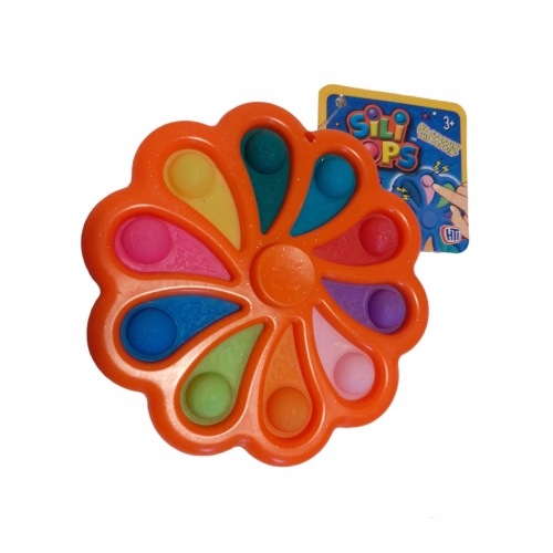 SPINNER POP IT FIDGET 2w1 ZABAWKA ZRĘCZNOŚCIOWA ANTYSTRESOWA FIOLETOWA