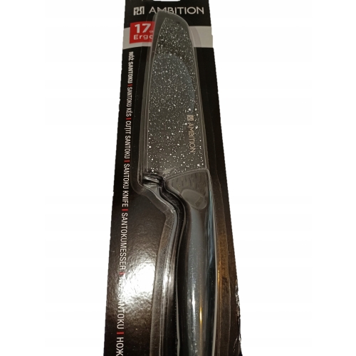 Nóż Ambition SANTOKU 32 cm OSTRZE 17 CM X 4 CM Z POWŁOKĄ NIEPRZYWIERAJĄCĄ