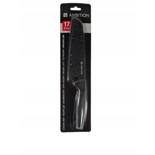 Nóż Ambition SANTOKU 32 cm OSTRZE 17 CM X 4 CM Z POWŁOKĄ NIEPRZYWIERAJĄCĄ