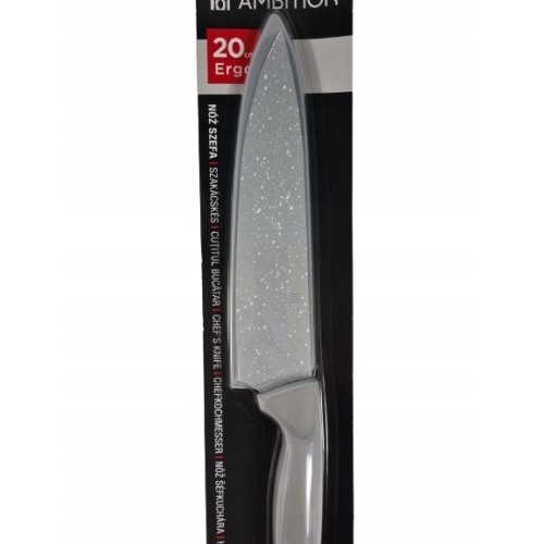 NÓŻ AMBITION 23 CM OSTRZE 20 CM SZEFA KUCHNI Z POWŁOKĄ NIEPRZYWIERAJĄCĄ XXL