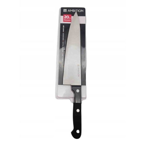 NÓŻ AMBITION SZEFA KUCHNI 32 CM OSTRZE 20 CM STAL NIERDZEWNA BARDZO OSTRY