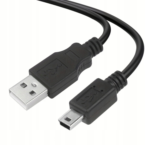 Kabel USB 2.0 A Męski na Mini-B 5-pinowy NIEZAWODNY 20CM SZYBKIE ŁADOWANIE