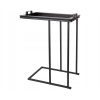 STOLIK METALOWY PRZYŚCIENNY JASNY BLAT OZDOBNY na kwiaty wazon 38x24x58 cm