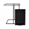 STOLIK METALOWY PRZYŚCIENNY JASNY BLAT OZDOBNY na kwiaty wazon 38x24x58 cm