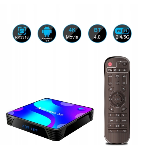 X88 PRO10 Android 11.0 TV Box 2GB 16GB ROM RK3318 NETFLIX HBO USB HDMI 4K