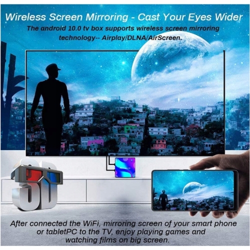 X88 PRO10 Android 11.0 TV Box 2GB 16GB ROM RK3318 NETFLIX HBO USB HDMI 4K