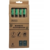 SZCZOTECZKI DO ZĘBÓW 4szt 100% NATURALNY BAMBUS ZIELONE GĘSTE WŁOSIE