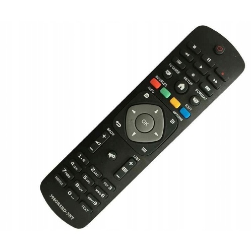 Pilot TV LCD Philips 398GR8BD-3NT ZAMIENNKI WYSOKIEJ JAKOŚCI KOLOR CZARNY