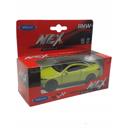 BMW WELLY NOWY MARKOWY METALOWY MODEL SAMOCHODU Z NAPĘDEM SKALA 1:34 ZIELEŃ
