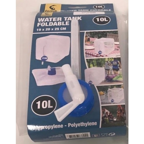 PRZENOŚNY SKŁADANY ZBIORNIK NA WODĘ + KRANIK firma FROYAK 10L 20x19x25 cm