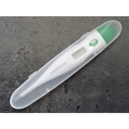 Termometr cyfrowy kliniczny firma Medisana model KFT-04 FTC GW 3 lata