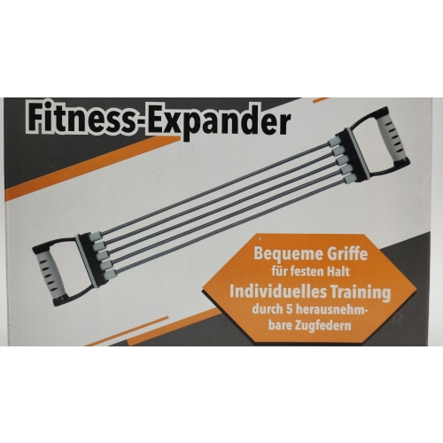 Ekspander Expander Guma Fitness 5 żyłowy do ćwiczeń sprężyna w oplocie