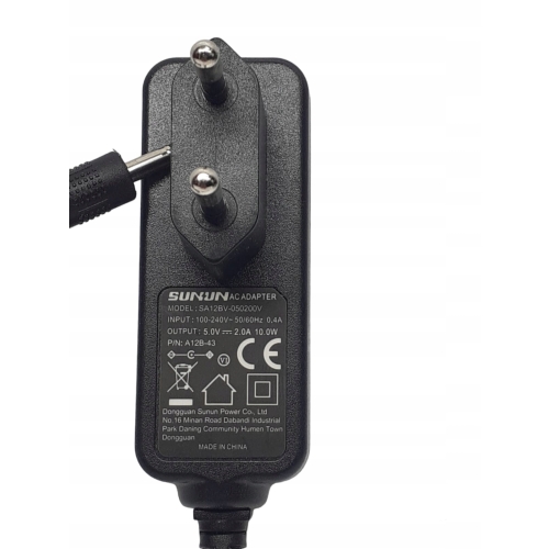 ZASILACZ MODEL SA12BV-050200 5V 2,0A UNIWERSALNY TABLETY JAKOŚĆ WYDAJNY