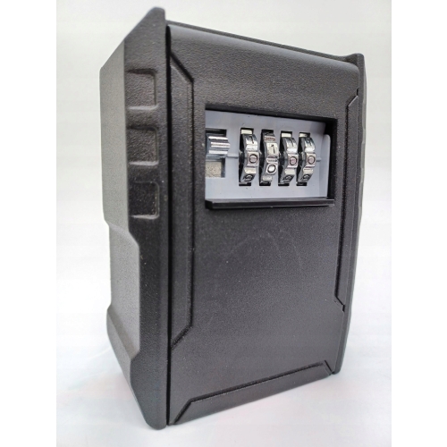 Mini Sejf zamek szyfrowy Kasetka na pieniądze metal Czarna 13,5x13,5cm