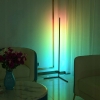 LAMPA LED GRUNDIG RGB MUSIC SENSOR PODŁOGOWA NAROŻNA 140cm + Pilot STOJĄCA