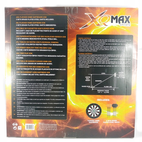 Tarcza dart gra lotki rzutki 6 sztuk w zestawie darts rekreacja XQMAX SPORT