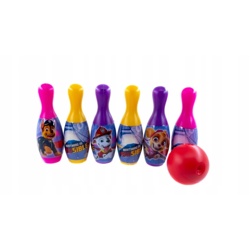 PSI PATROL SUPER KRĘGLE DLA DZIECI + KULA 6 KRĘGLI NICKELODEON FIOLETOWE 21