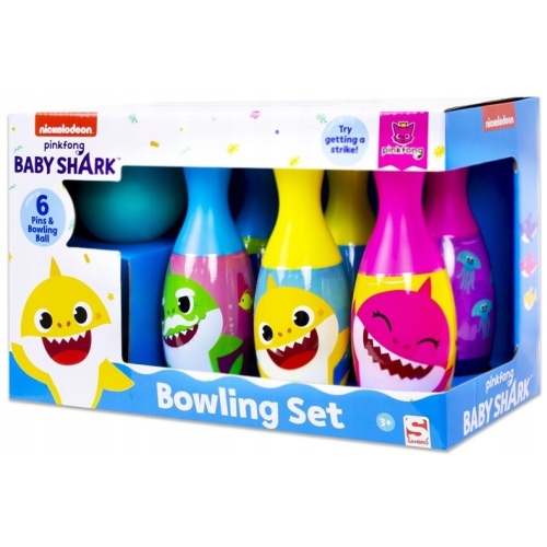 BABY SHARK SUPER KRĘGLE DLA DZIECI + KULA 6 KRĘGLI NICKELODEON PINKFONG 020