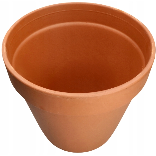 Zestaw doniczek z terakoty do siewu i uprawy roślin 4 szt x 12cm NATURALNE