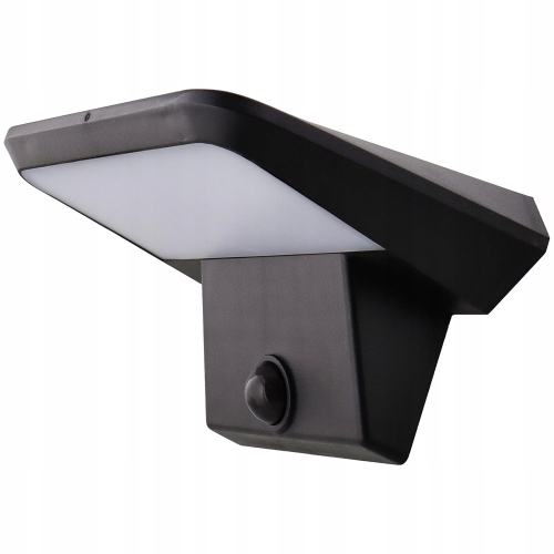 Lampa solarna elewacyjna LED z czujnikiem ruchu na baterie 800 lm IP44