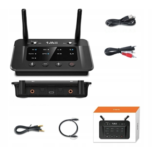 Nadajnik Odbiornik Adapter Bluetooth Wireless NFC 1Mii B03 Duży Zasięg 50m