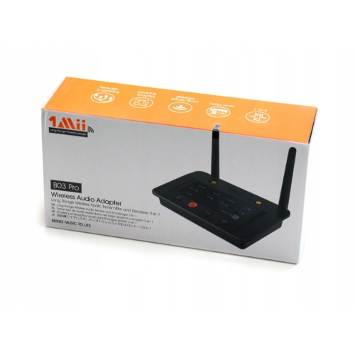Adapter Bluetooth 1Mii B03 Pro 70m Nadajnik i odbiornik Bluetooth 5.0