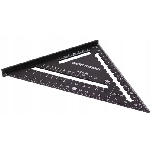 Kątownik uniwersalny Werckmann 20 X 20 CM ALUMINIOWY PROFESJONALNY POMIAR