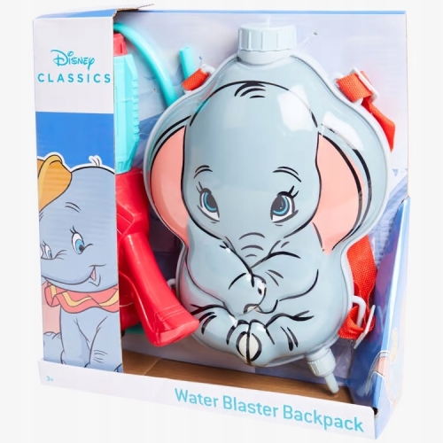 PLECAK NA WODĘ Z PISTOLETEM MIOTAJĄCYM SŁONIK DISNEY IDEALNY NA PREZENT