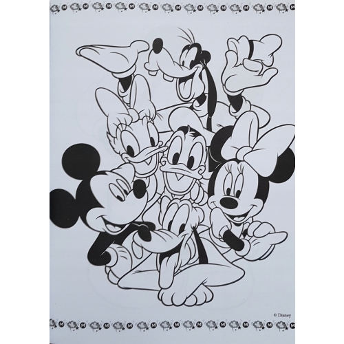 MALOWANKA KOLOROWANKA Myszka Mickey 128st NAKLEJKI