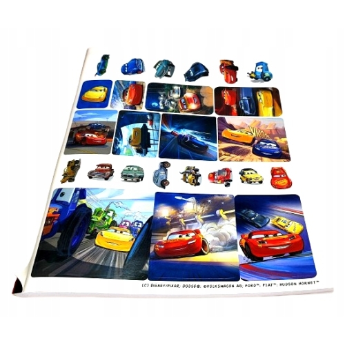 KOLOROWANKA DISNEY PIXAR CARS Z NAKLEJKAMI MEGA COLOR RUSTEZE ZYGZAK ZŁOMEK