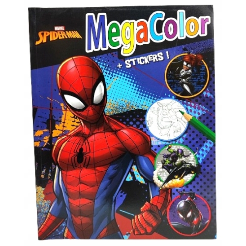 Kolorowanka Spider-Man Marvel 128 stron Naklejki