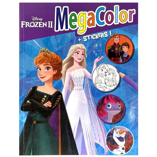 KOLOROWANKA DISNEY MEGA COLOR FROZEN II Z NAKLEJKAMI ELZA OLAF ANNA SWEN