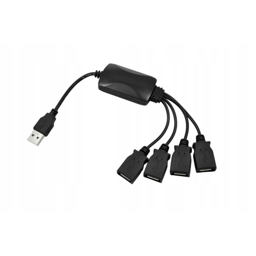 Hub USB Ergonomiczny 4-portowy rozgałęziacz hub USB 2.0 Lechpol URZ0504