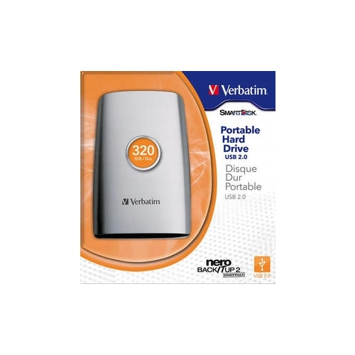 Przenośny Dysk twardy 320GB firma Verbatim USB 2.0 Nero BackItUP 2 47654