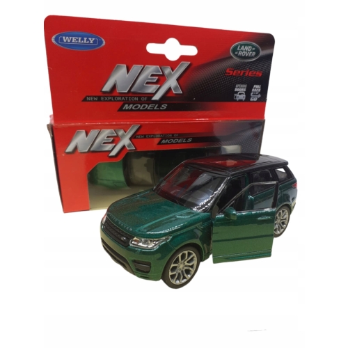 LAND ROVER SPORT ZIELONY KOLEKCJONERSKI METALOWY MODEL SAMOCHODU SKALA 1.34