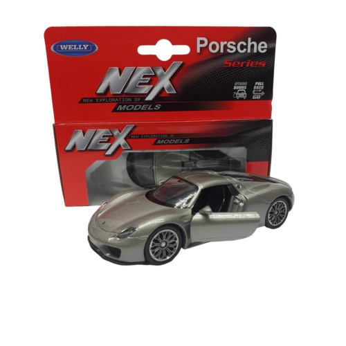 PORSCHE 918 MARKOWY KOLEKCJONERSKI METALOWY MODEL SAMOCHODU SKALA 1.34
