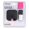 Dzwonek bezprzewodowy BYRON do drzwi furtki 38 melodii 80 dB Czarny 23711B