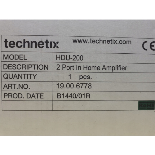 Wzmacniacz z rozdzielaczem do telewizji naziemnej Technetix HDU-200 VIRGIN