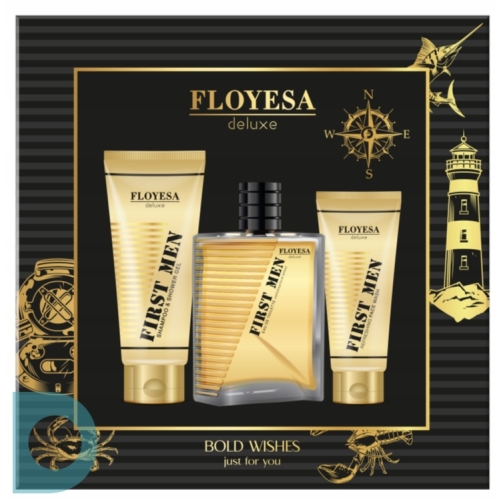 Zestaw upominkowy Floyesa Deluxe Dla MĘŻCZYZNY SZAMPON ŻEL PERFUMY PREZENT