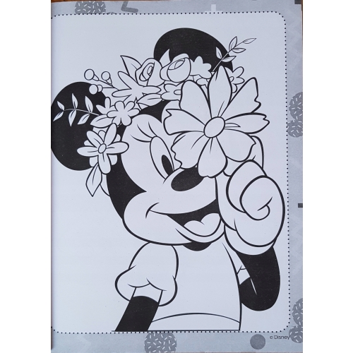 KOLOROWANKA MEGA COLOR DISNEY Z NAKLEJKAMI Minnie Mause Pluto Miki Donald