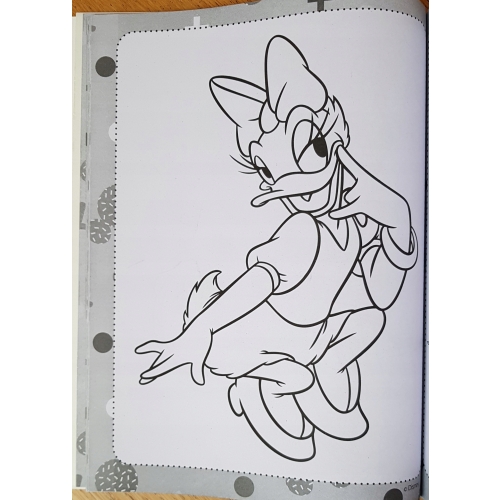 KOLOROWANKA MEGA COLOR DISNEY Z NAKLEJKAMI Minnie Mause Pluto Miki Donald
