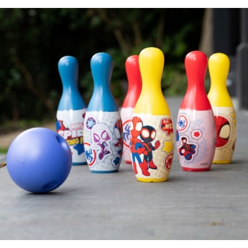 KRĘGLE Z PIŁKĄ DO GRY DLA DZIECI MARVEL SPIDEY AMAZING FRIENDS BOWLING 3+