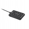HUB USB 10 portowy Quer czarny