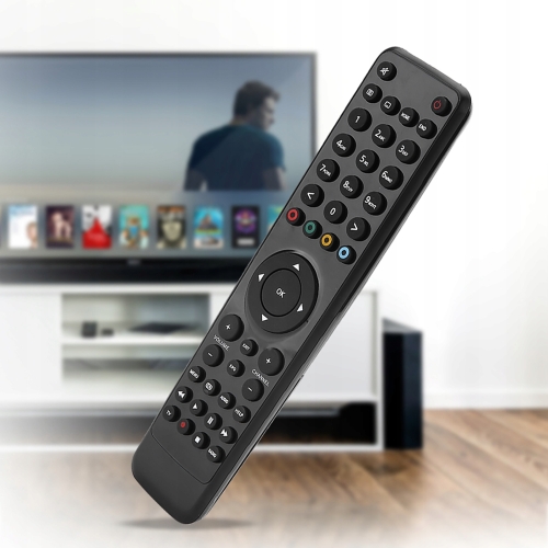 Oryginalny pilot firma VU+ MARYSUS do dekoderów TVSAT kolor czarny USED