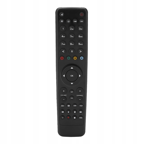 Oryginalny pilot firma VU+ MARYSUS do dekoderów TVSAT kolor czarny USED