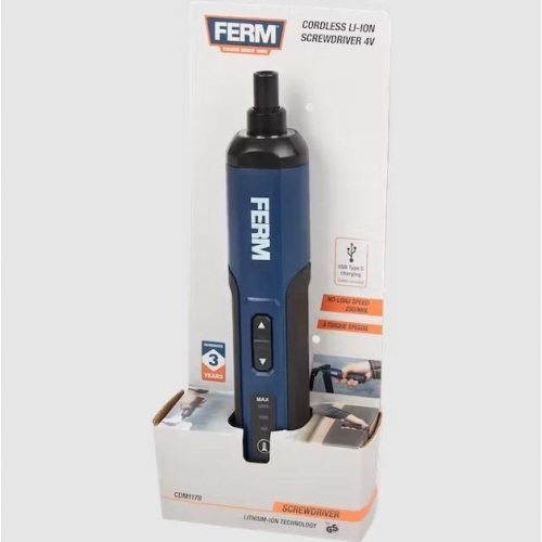 Wkrętarka magnetyczne końcówki Ferm zasilanie akumulatorowe 4V USB CDM1178